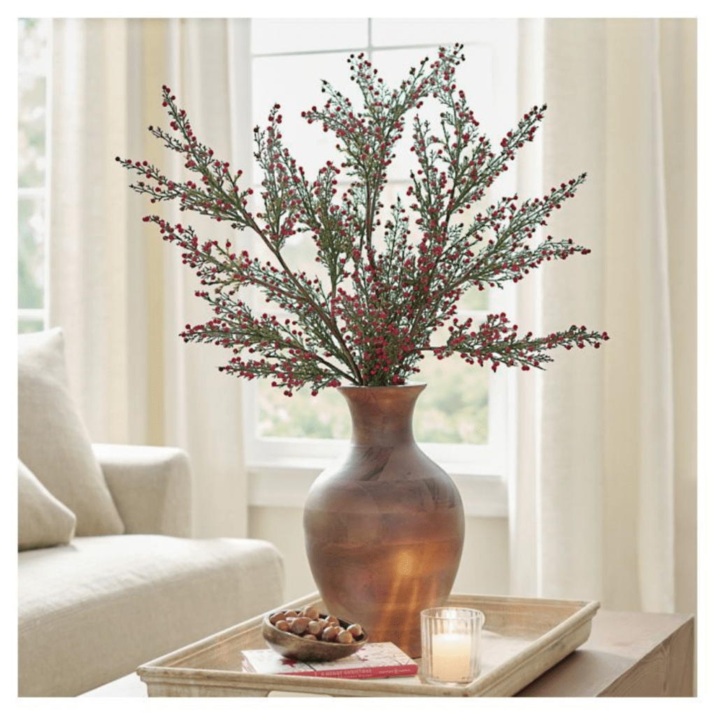 cozy christmas coffee table decor ideas