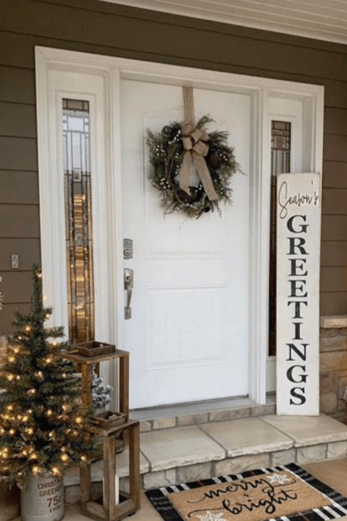 christmas front porch decor ideas