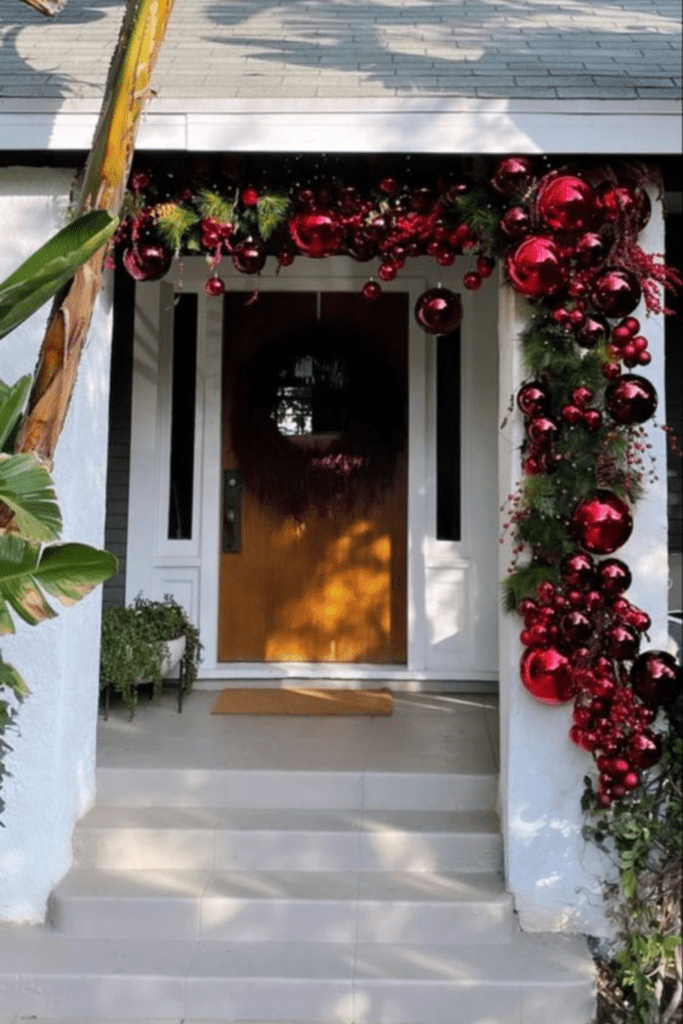 christmas front porch decor ideas