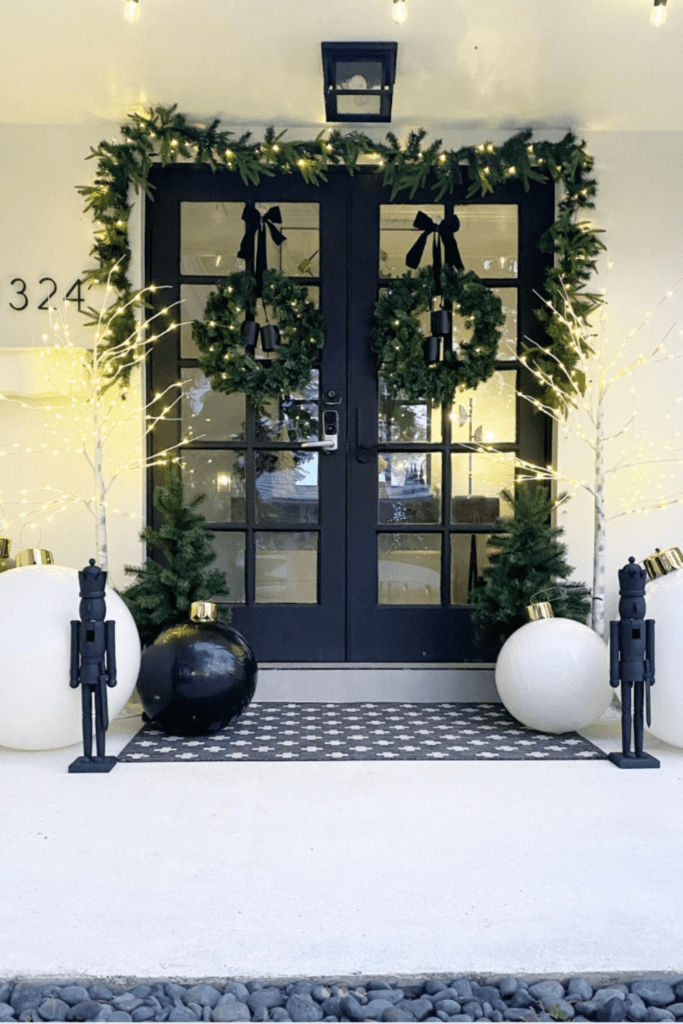 christmas front porch decor ideas