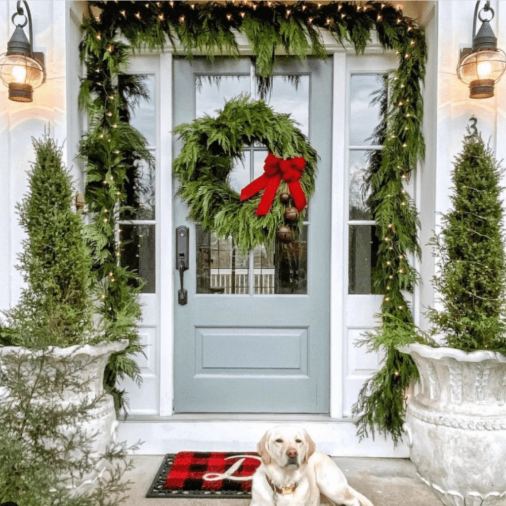 christmas front porch decor ideas