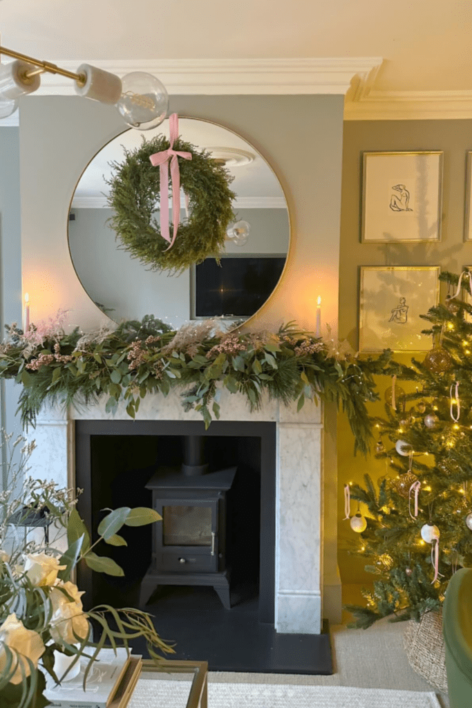 christmas mantle decor