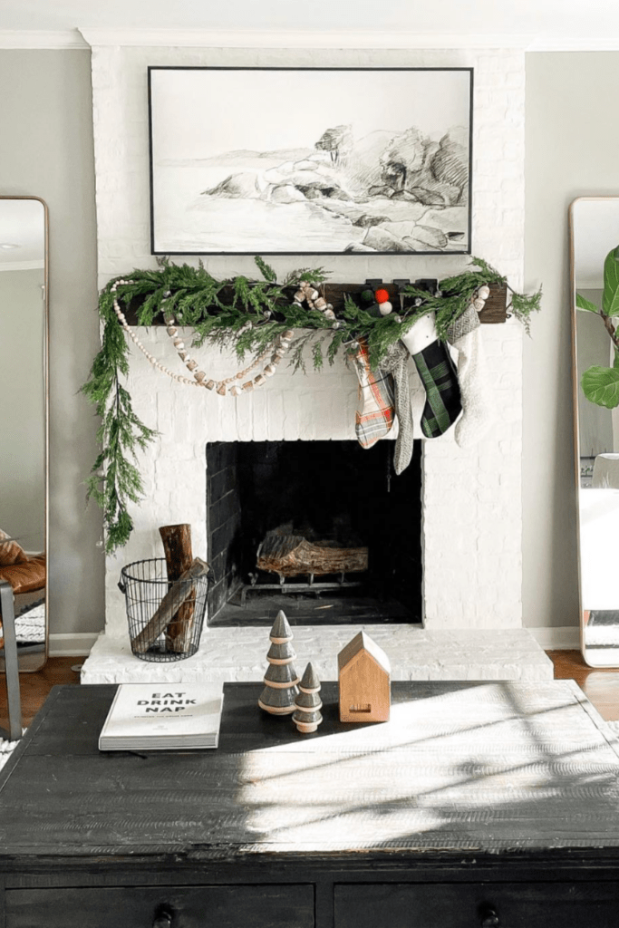 christmas mantle decor