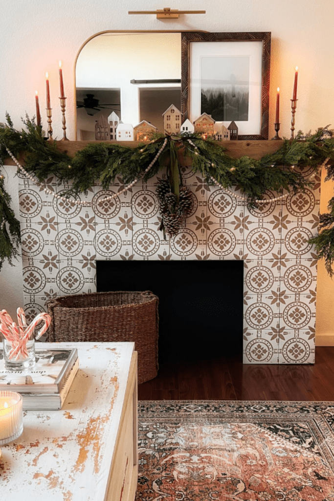 christmas mantle decor