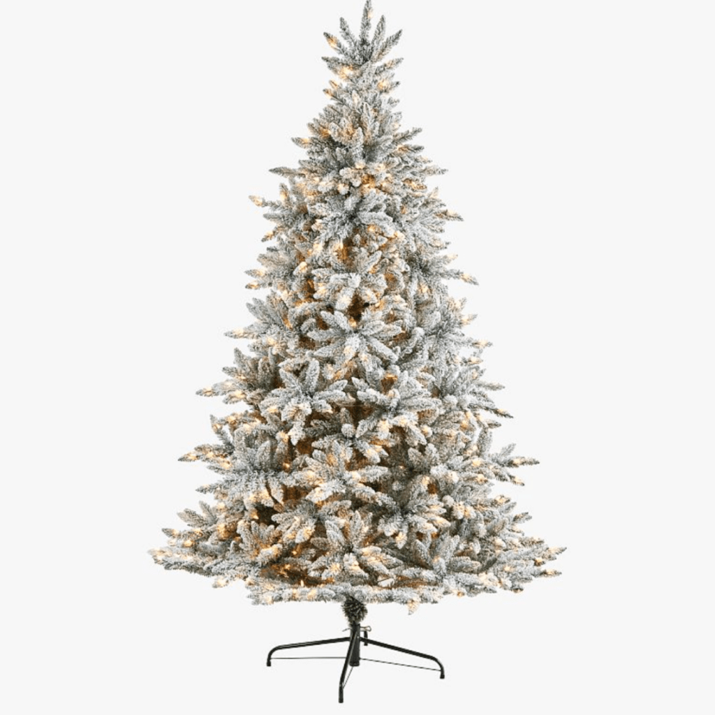 whimsical white Christmas tree decor