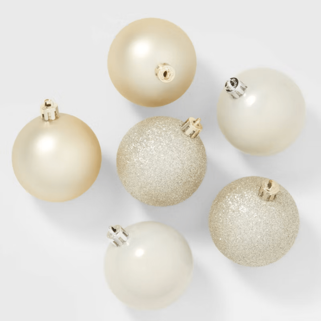 whimsical white Christmas tree decor