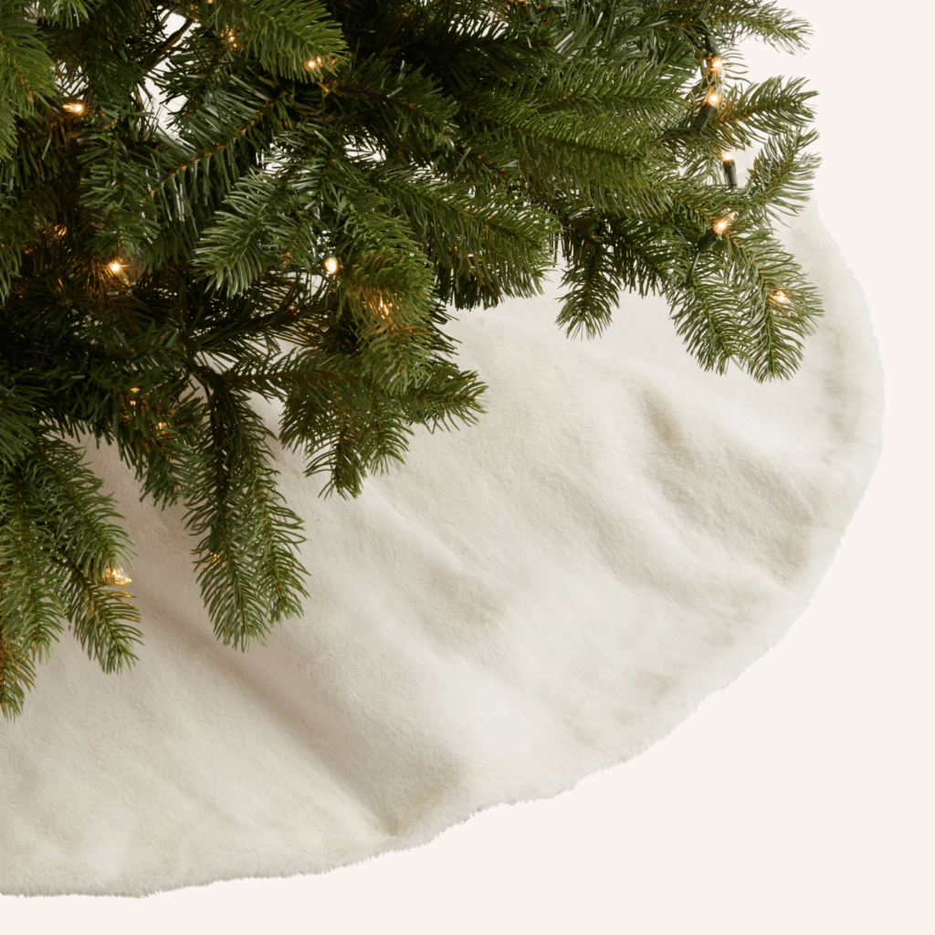 whimsical white Christmas tree decor