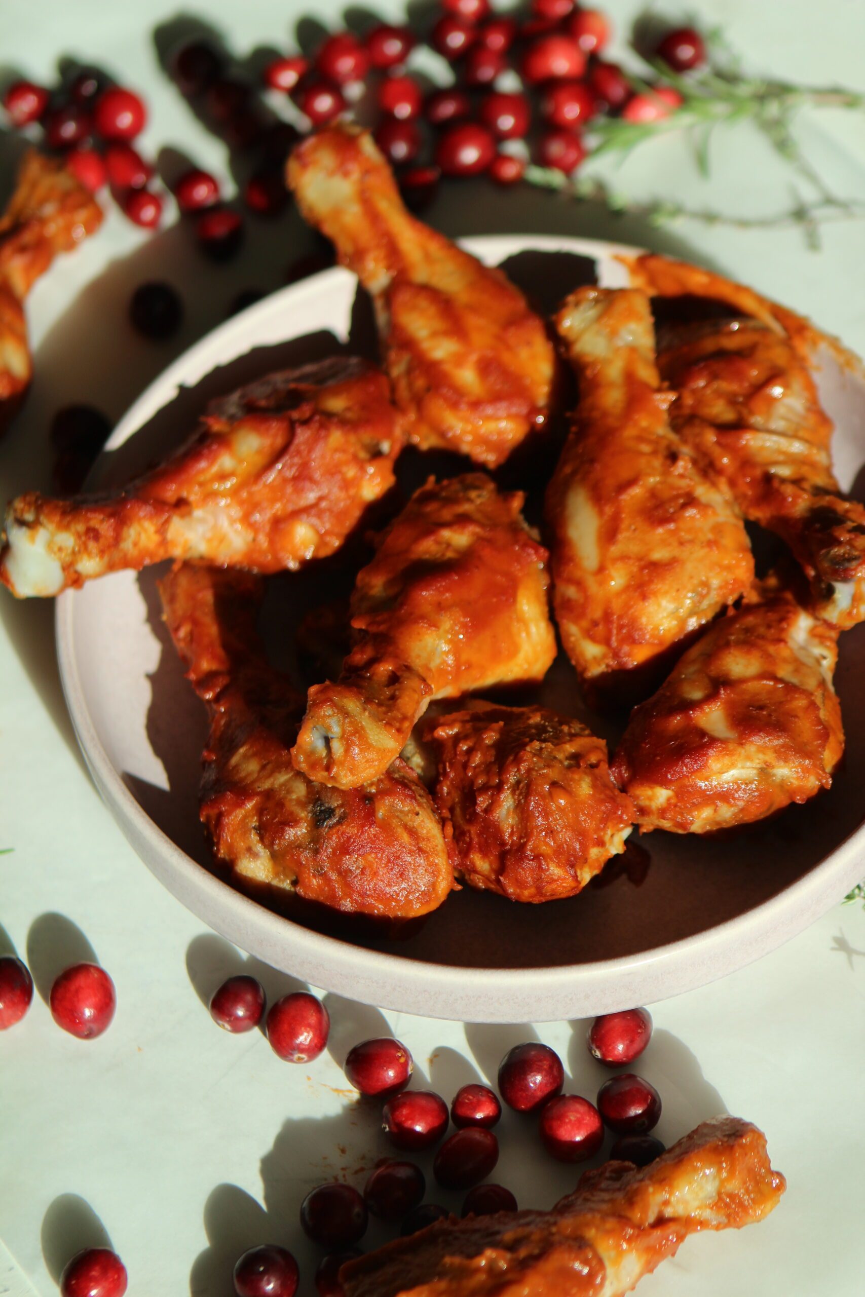 cranberry barbecue drumsticks