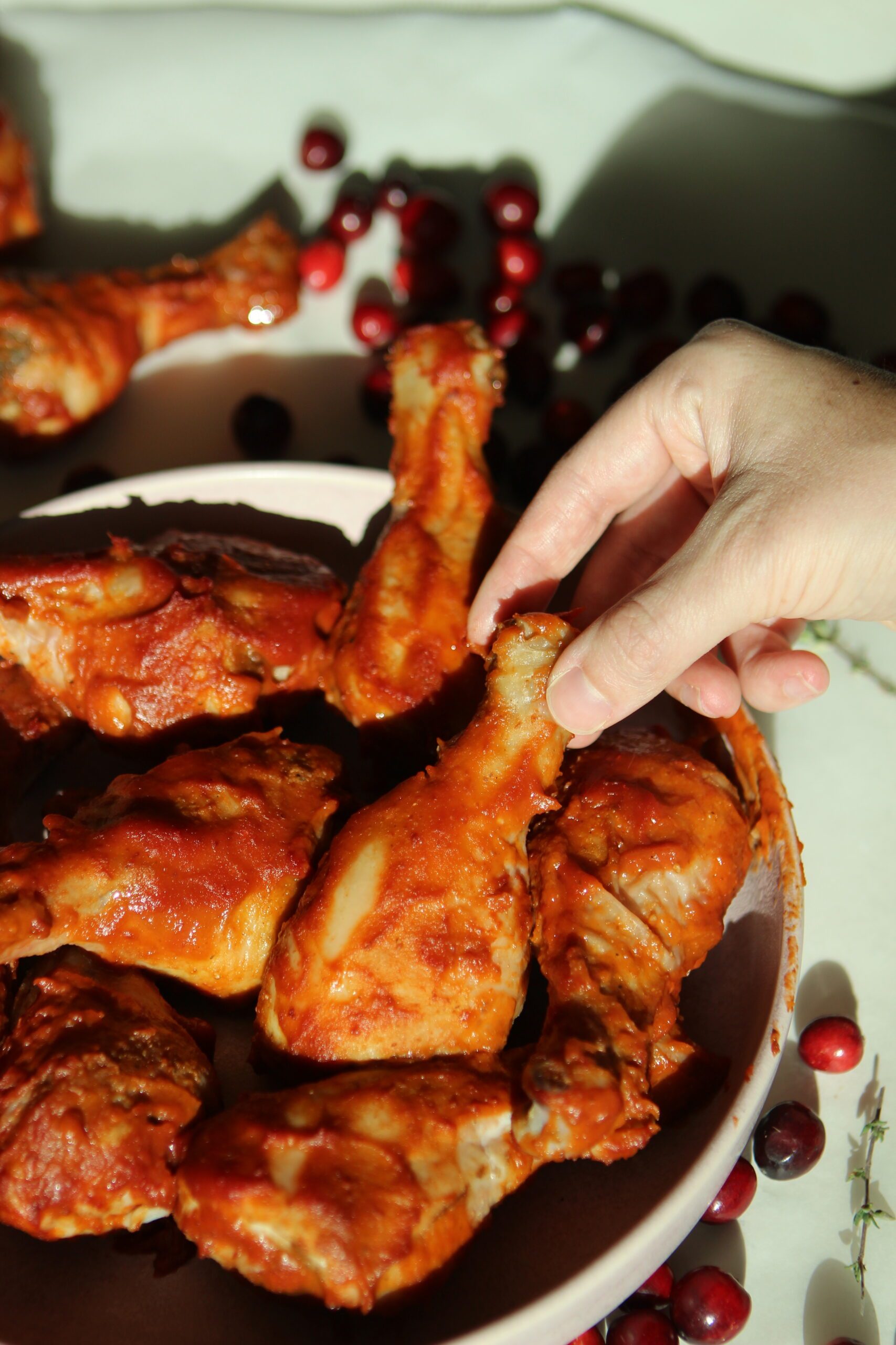 cranberry barbecue drumsticks