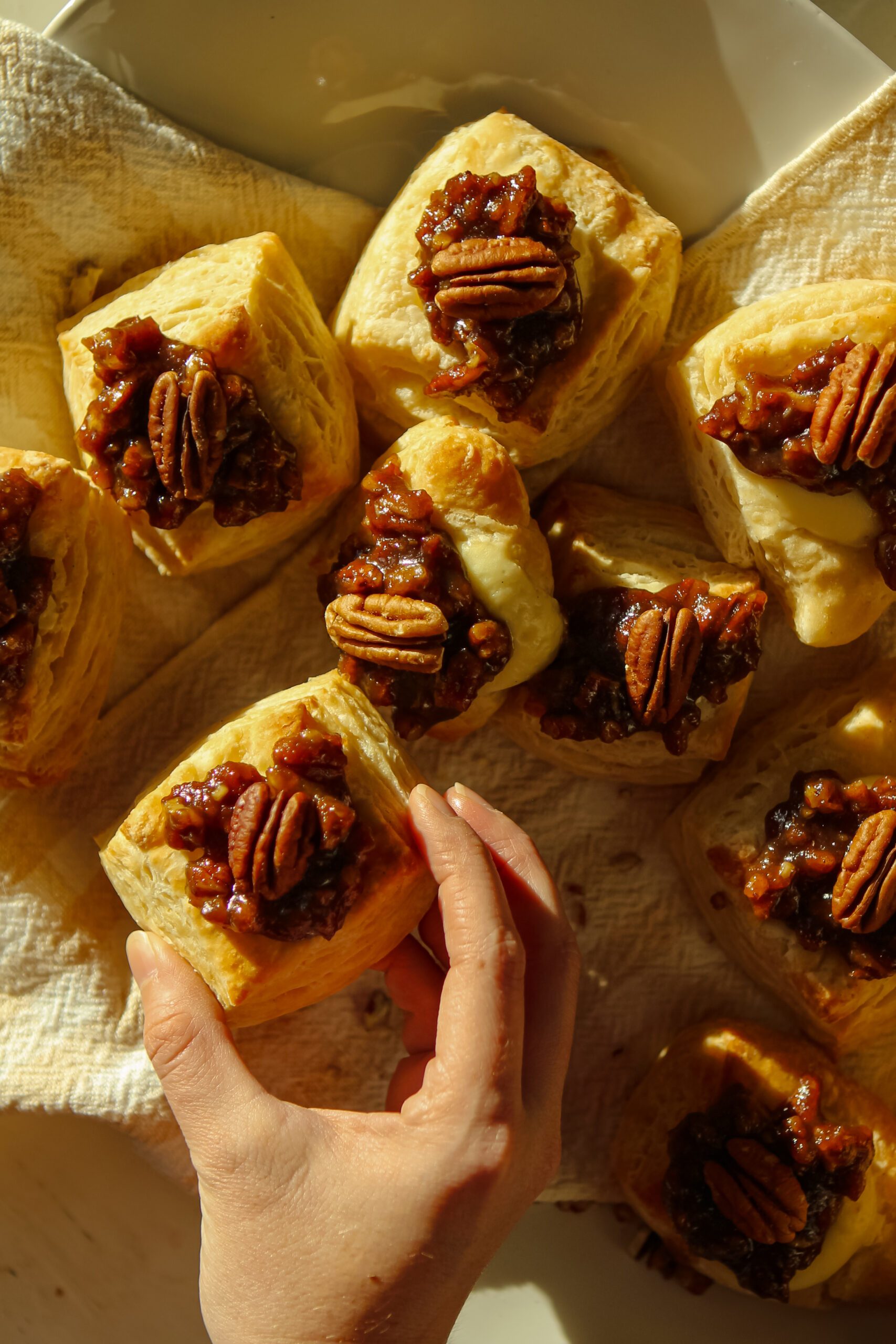 pecan pie cream cheese danish