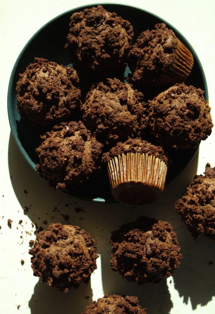 chocolate chocolate chip muffins