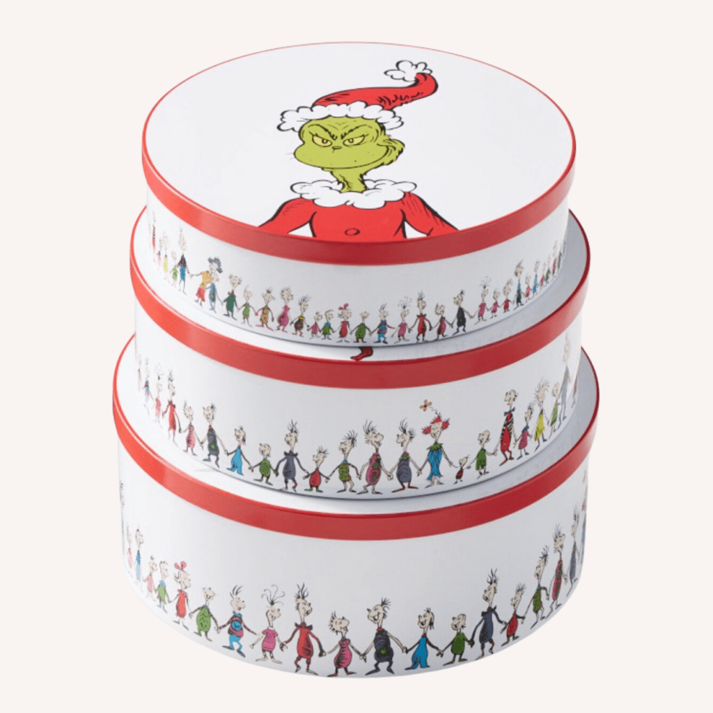 the grinch cookie tins