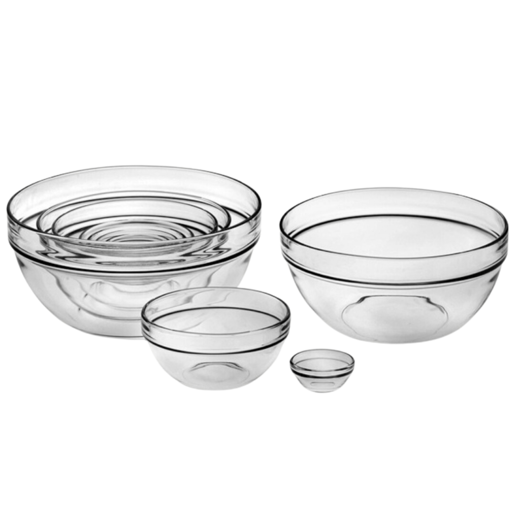 glass mixing bowls