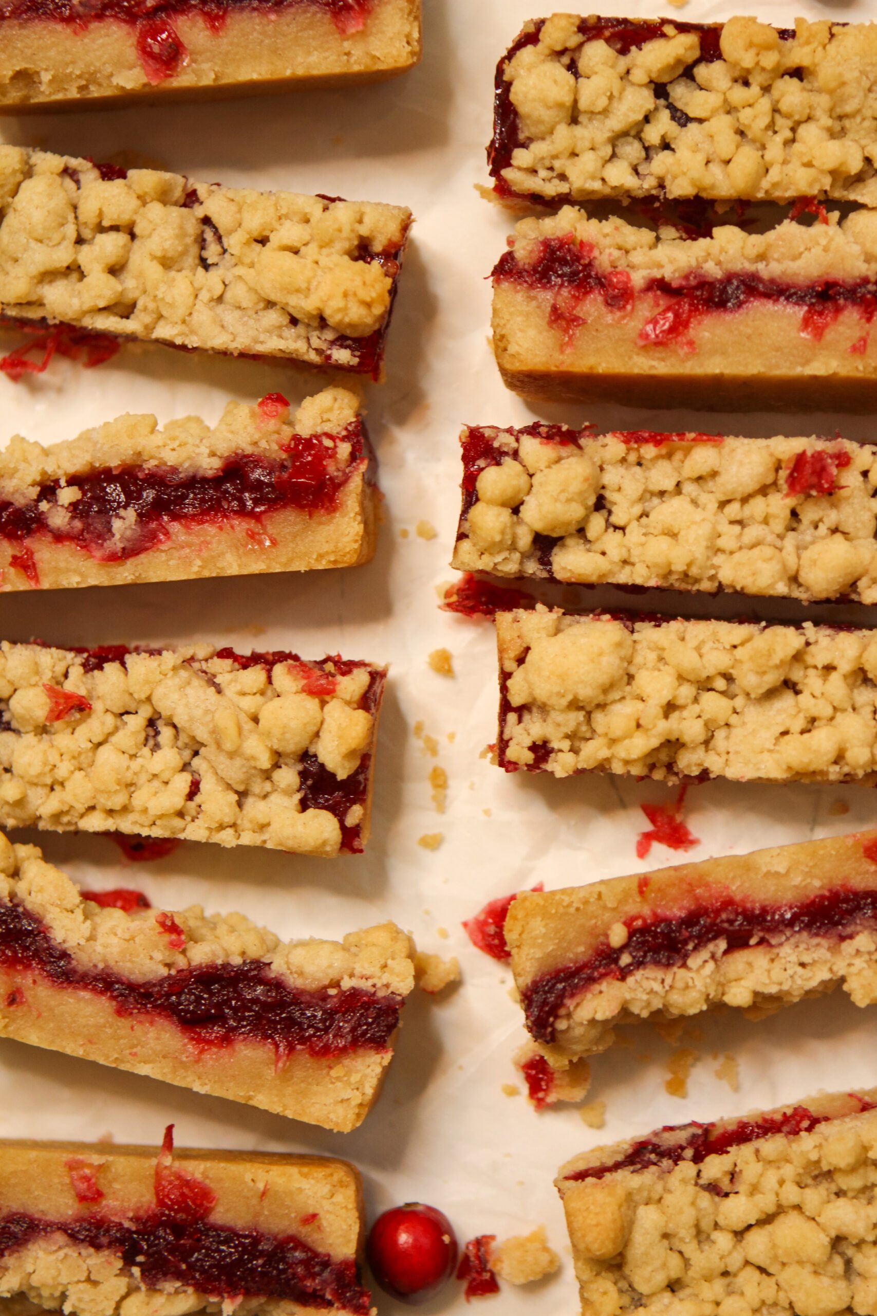 cranberry crumble bars