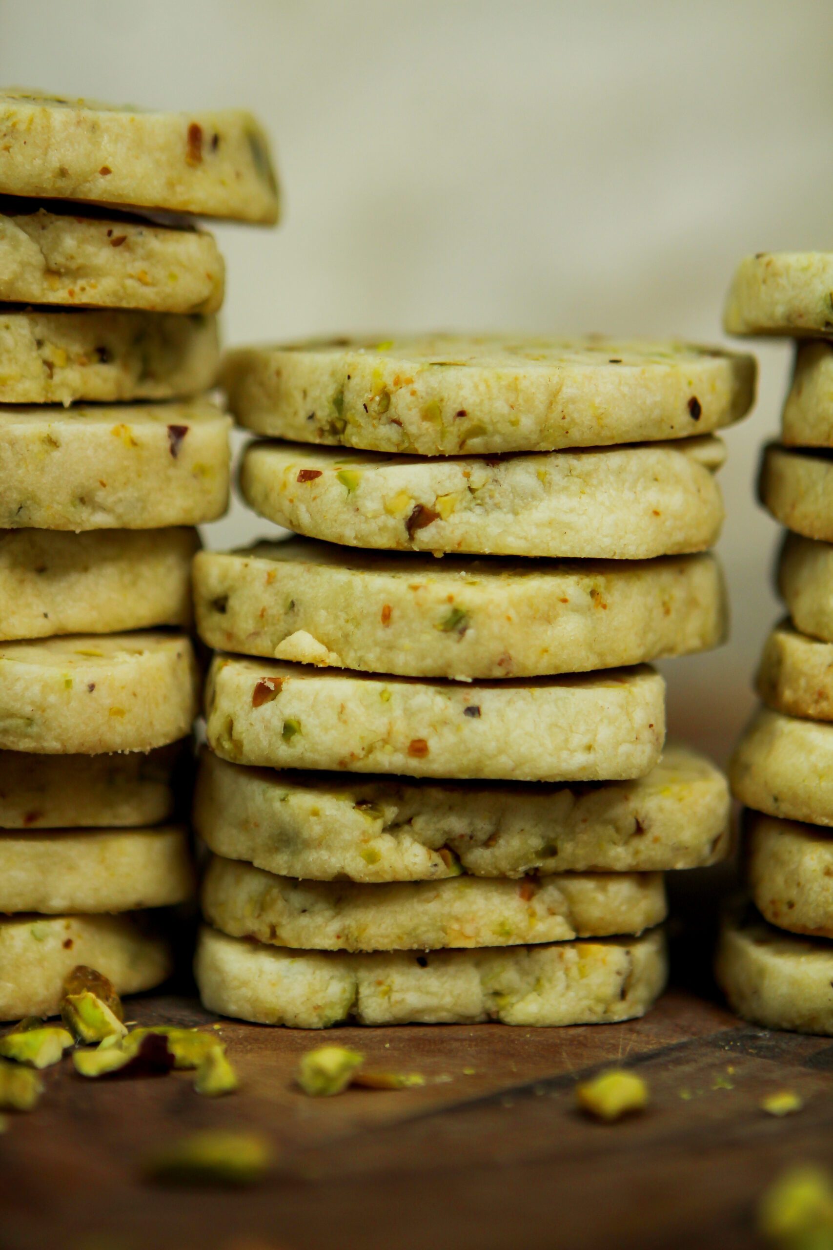 pistachio shortbread cookies