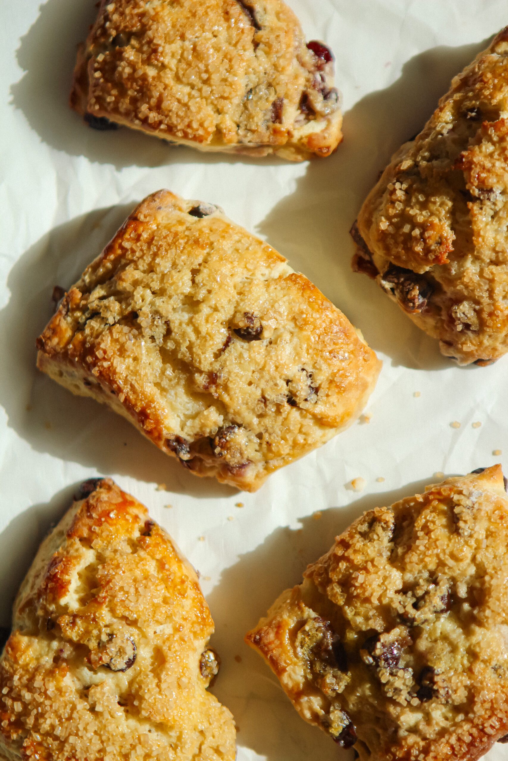 Bakery-Style Cherry Dark Chocolate Scones