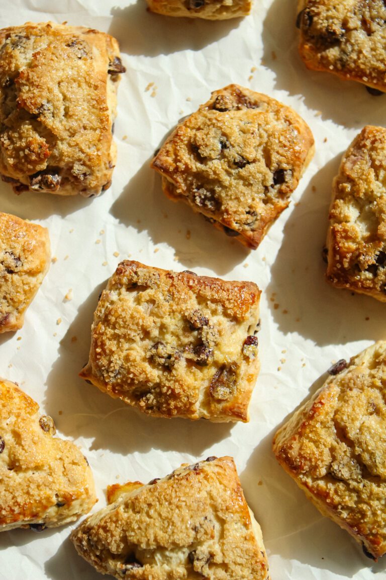 Bakery-Style Cherry Dark Chocolate Scones