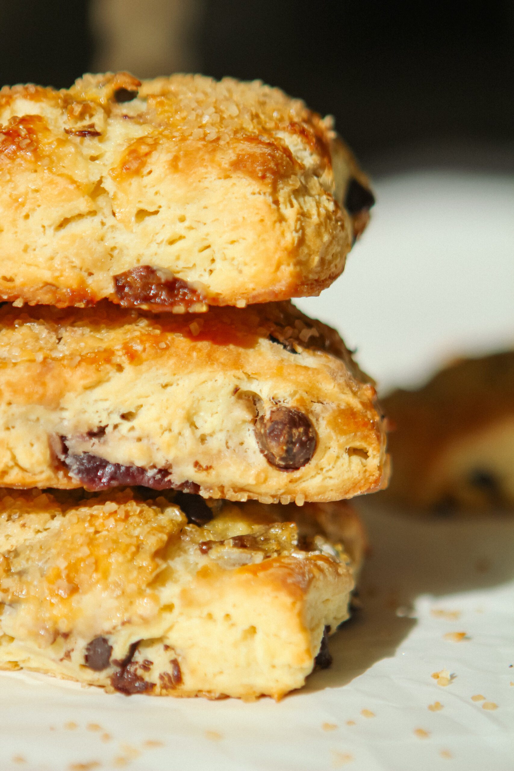 Bakery-Style Cherry Dark Chocolate Scones