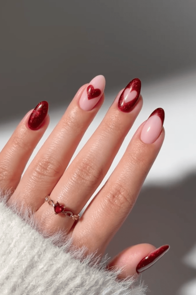 cute valentines day nail ideas