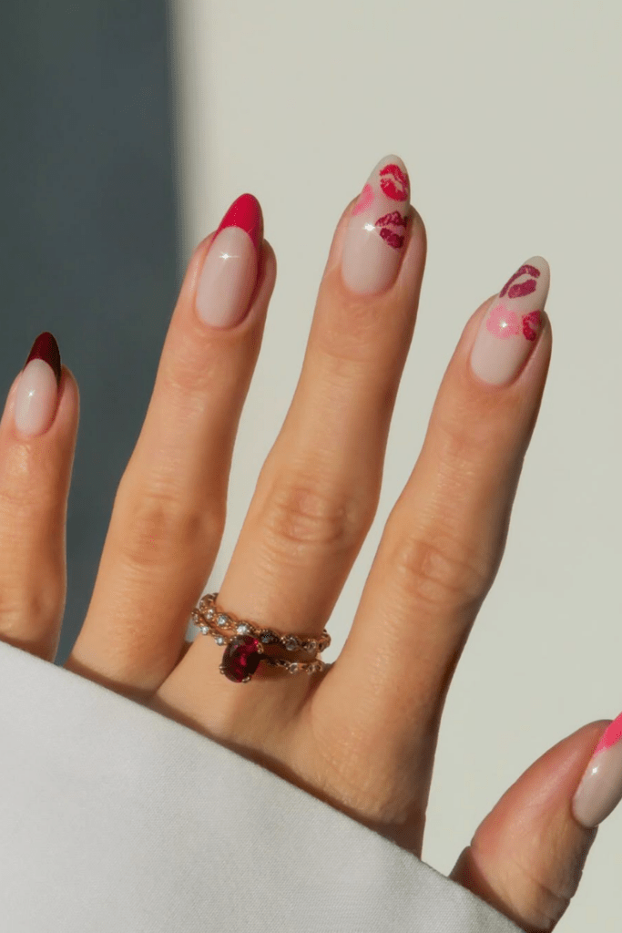 cute valentines day nail ideas