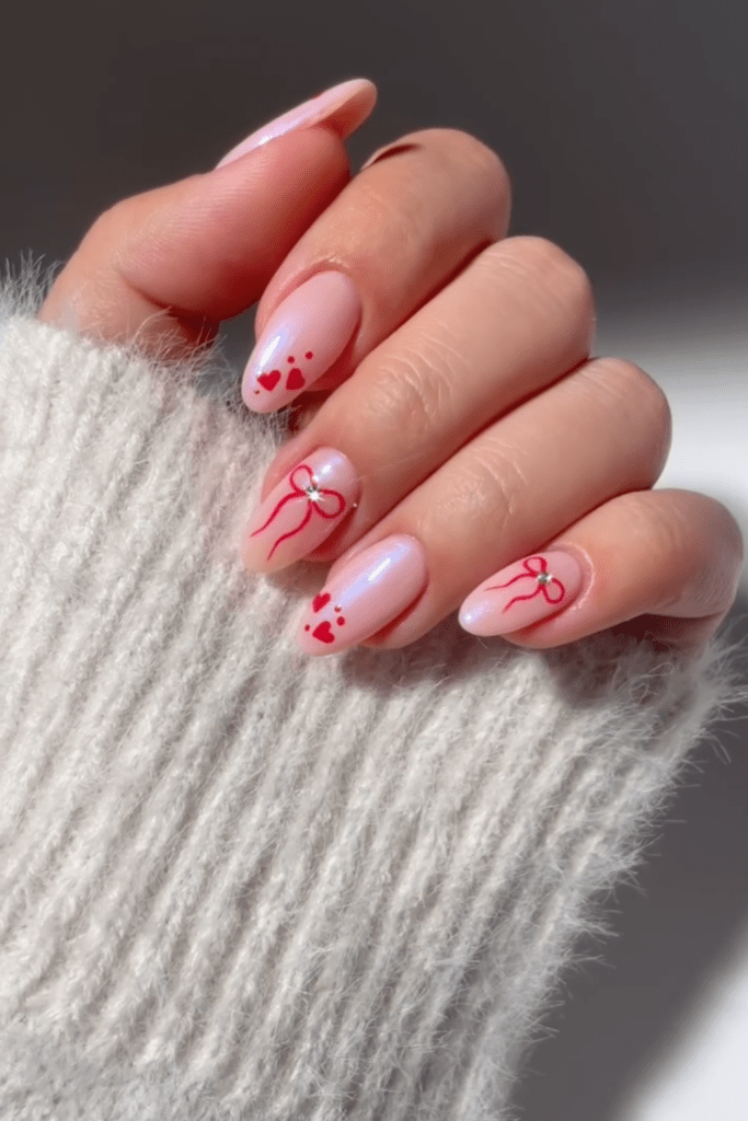 cute valentines day nail ideas