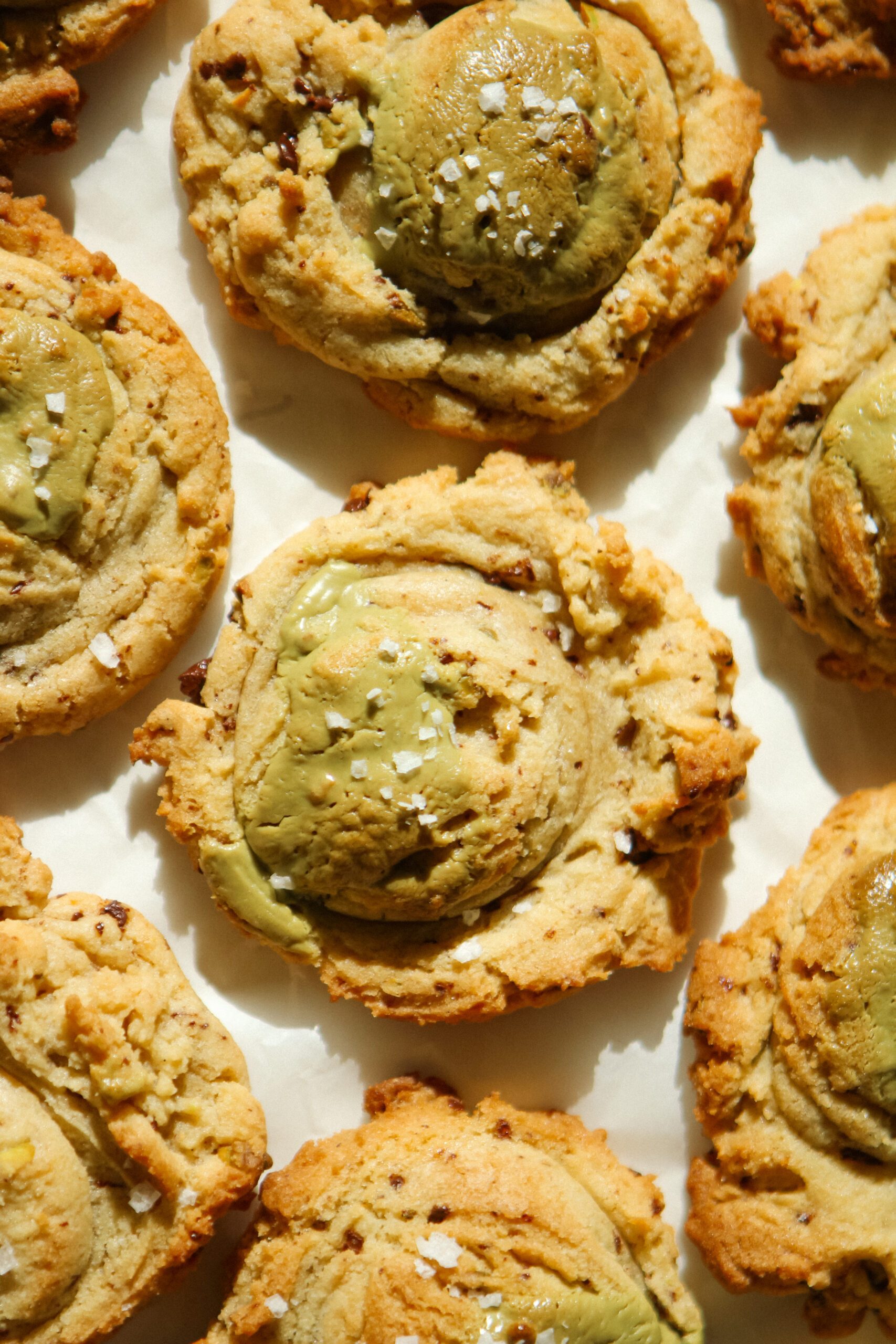 Brown butter chocolate pistachio cookies
