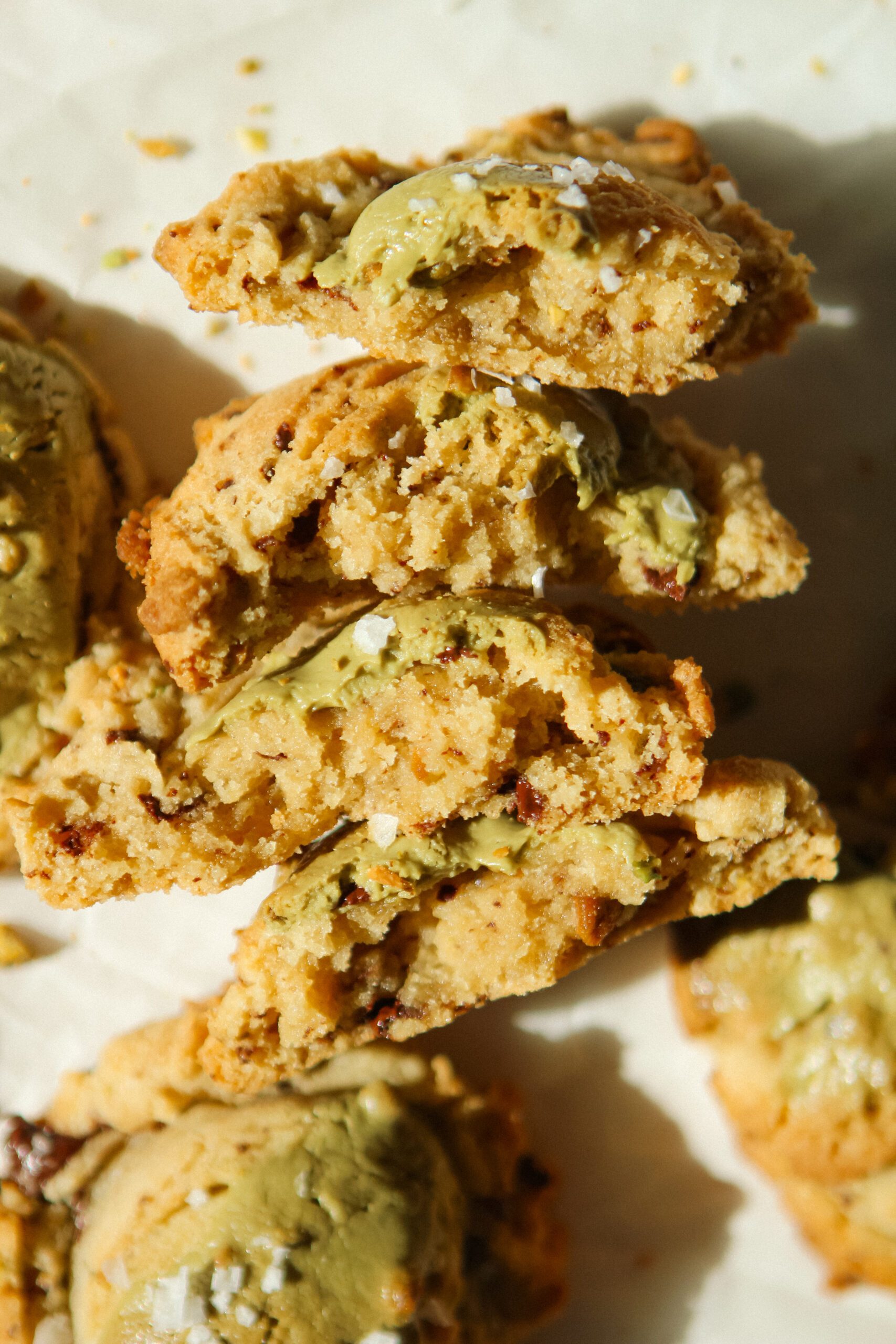 Brown butter chocolate pistachio cookies
