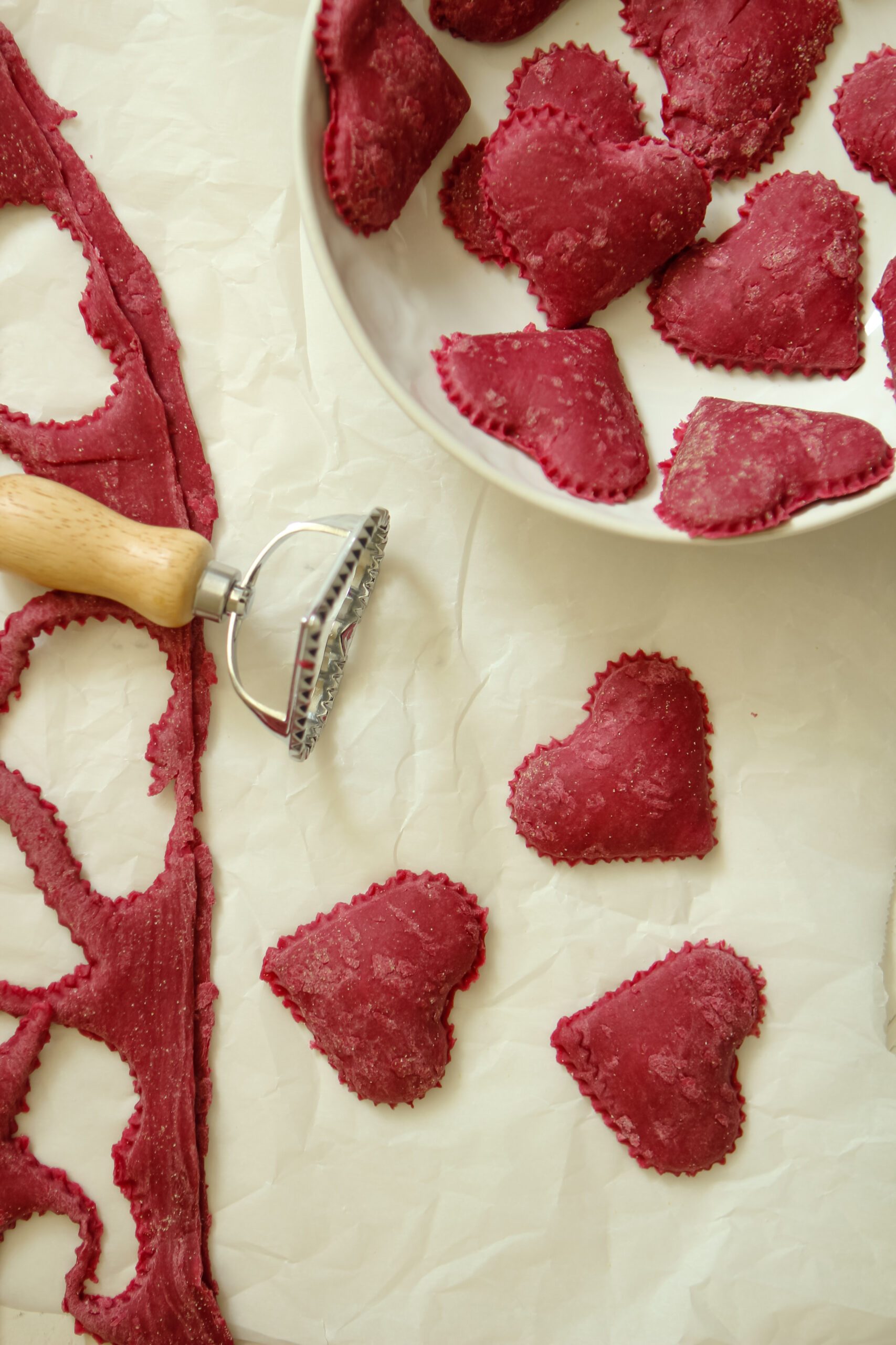 Beet Ricotta Lemon Thyme Ravioli