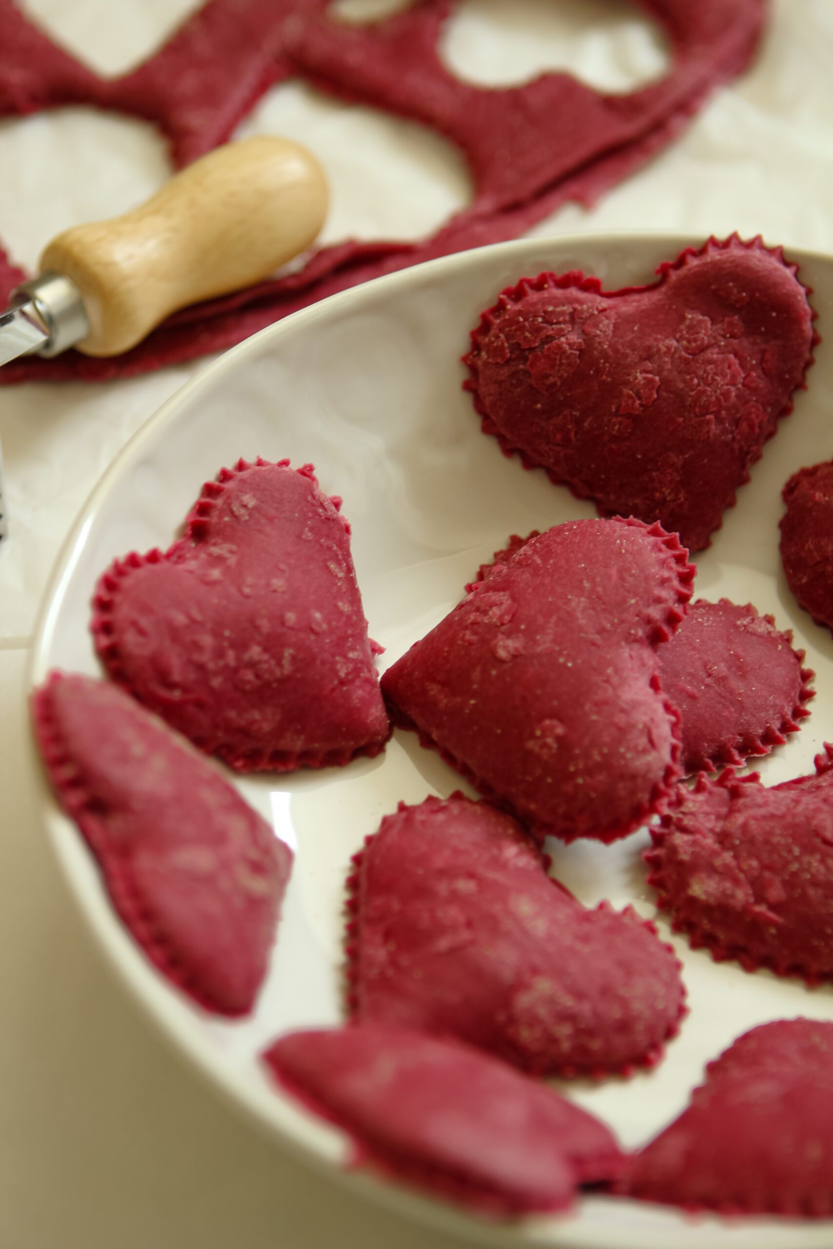 Beet Ricotta Lemon Thyme Ravioli