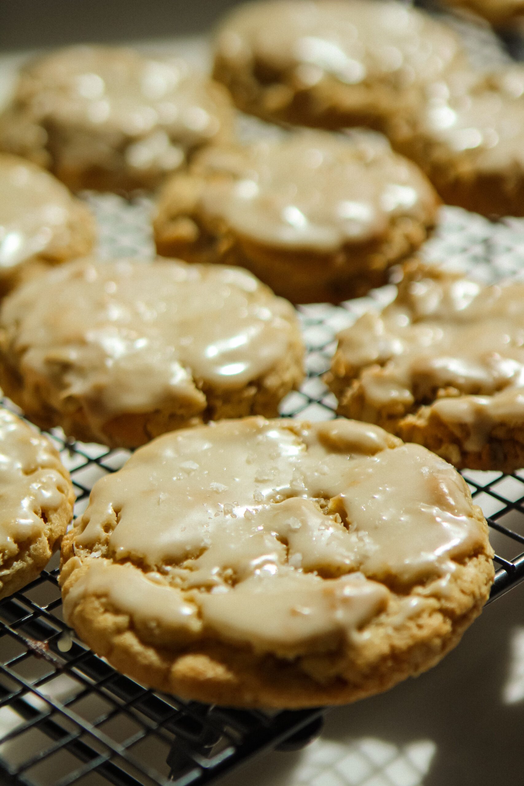 Glazed Maple Oatmeal Cookies