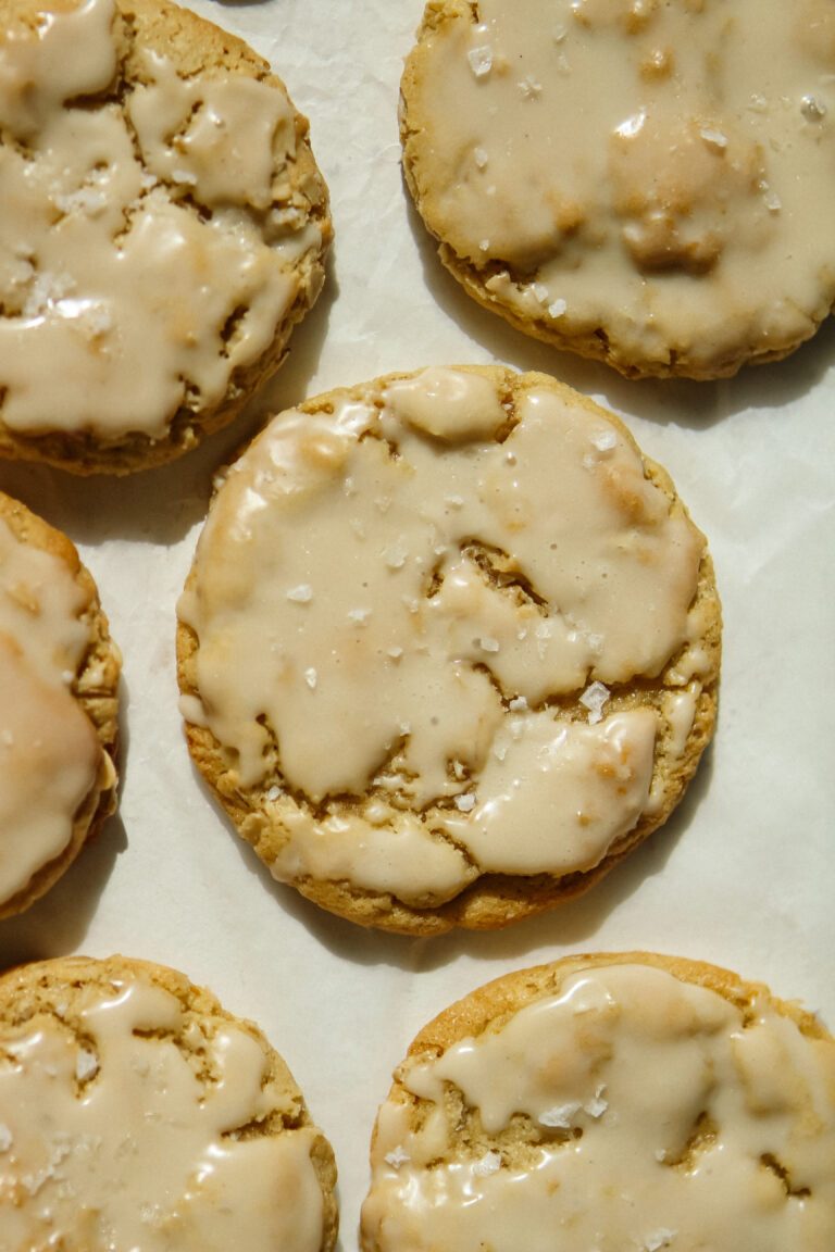 Glazed Maple Oatmeal Cookies