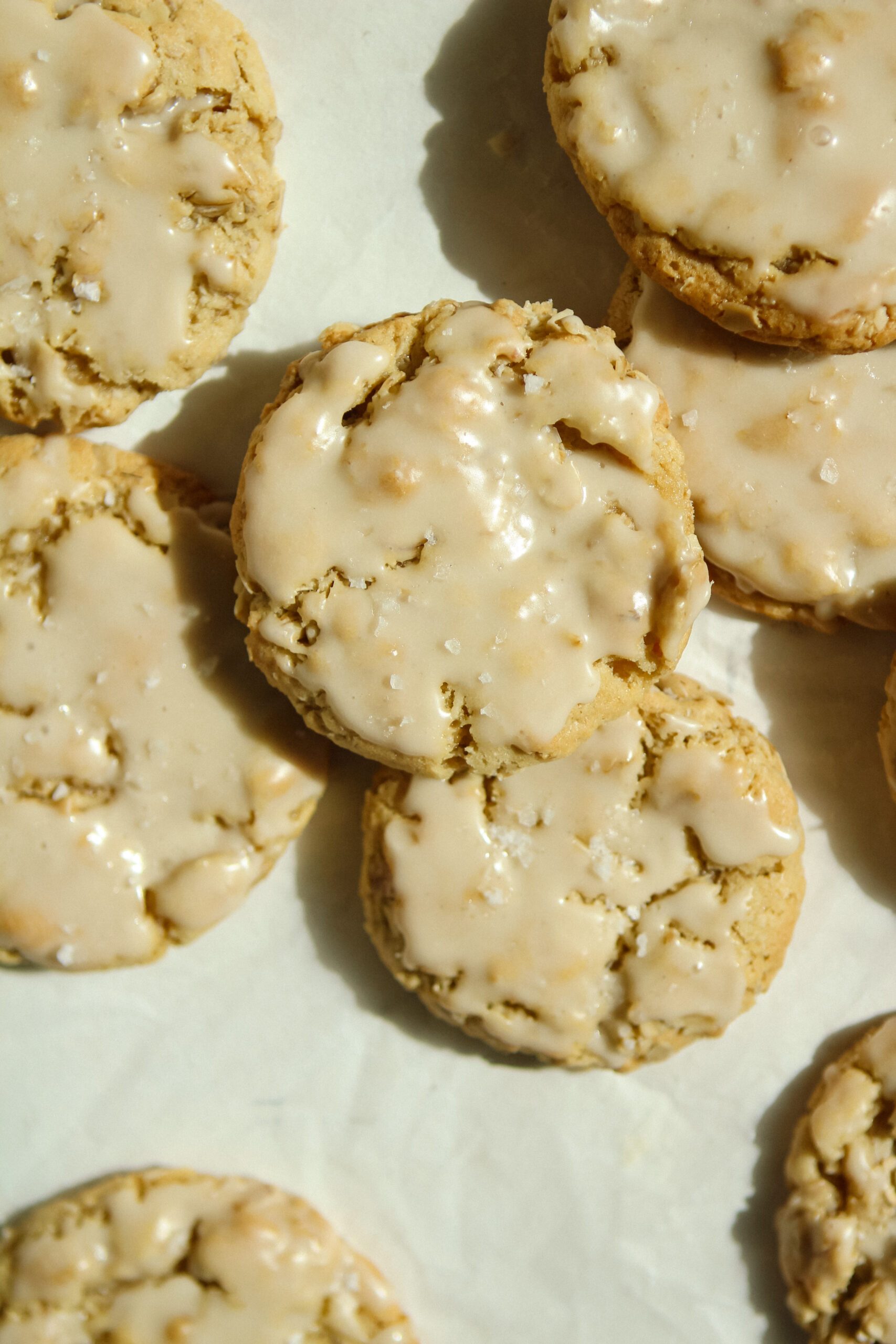 Glazed Maple Oatmeal Cookies