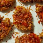 pretzel crusted hot honey chicken