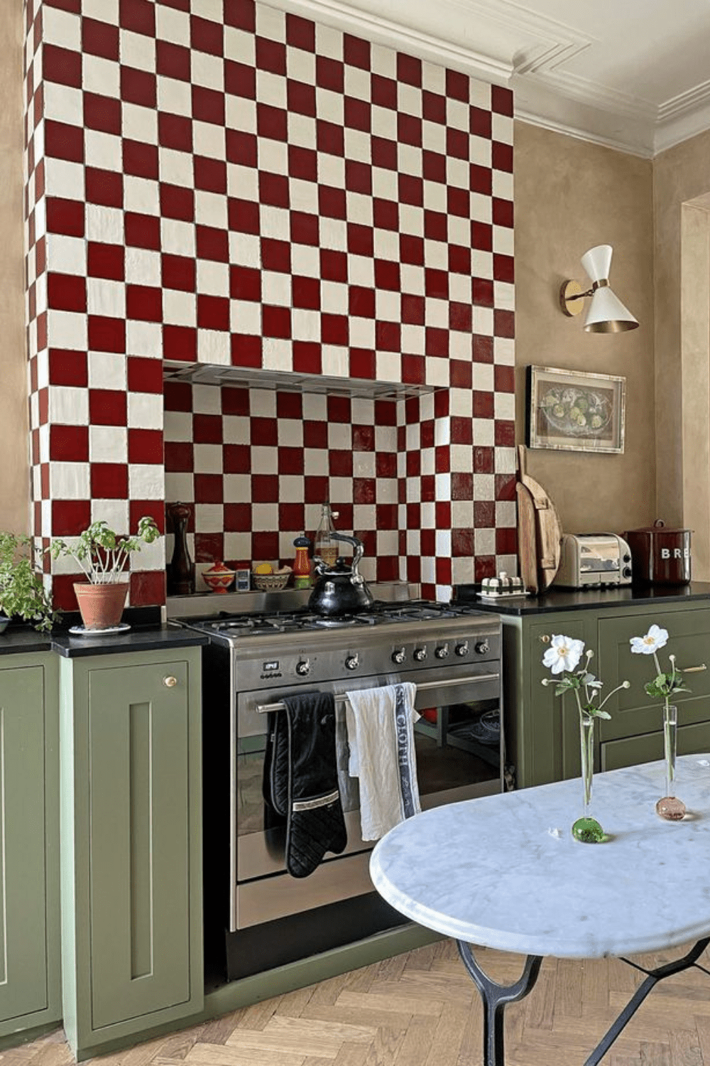 checkerboard tile ideas