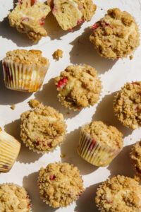 strawberries and cream muffins