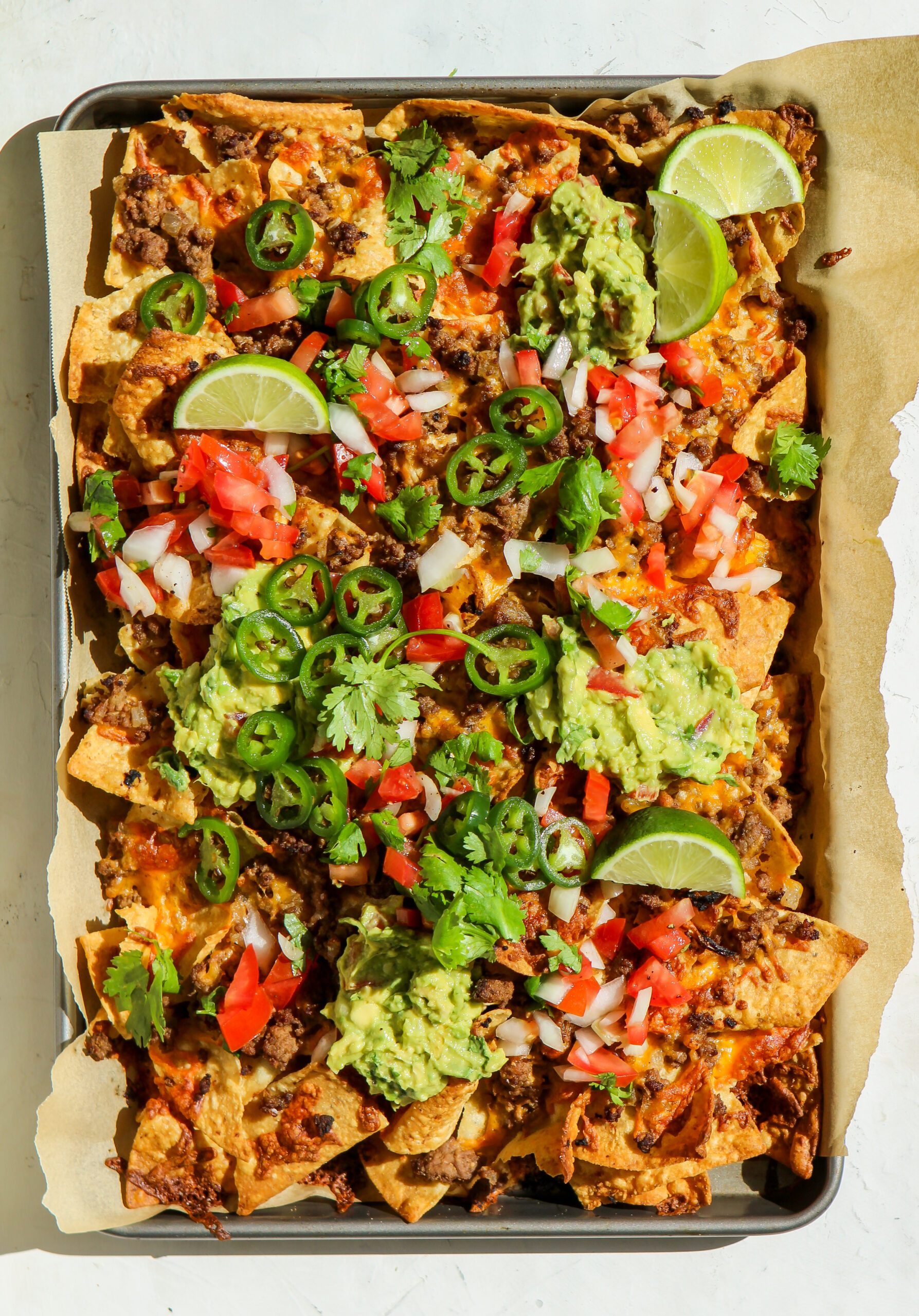 tex-mex sheet pan nachos
