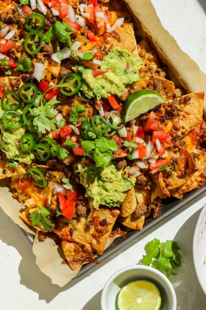 tex-mex sheet pan nachos