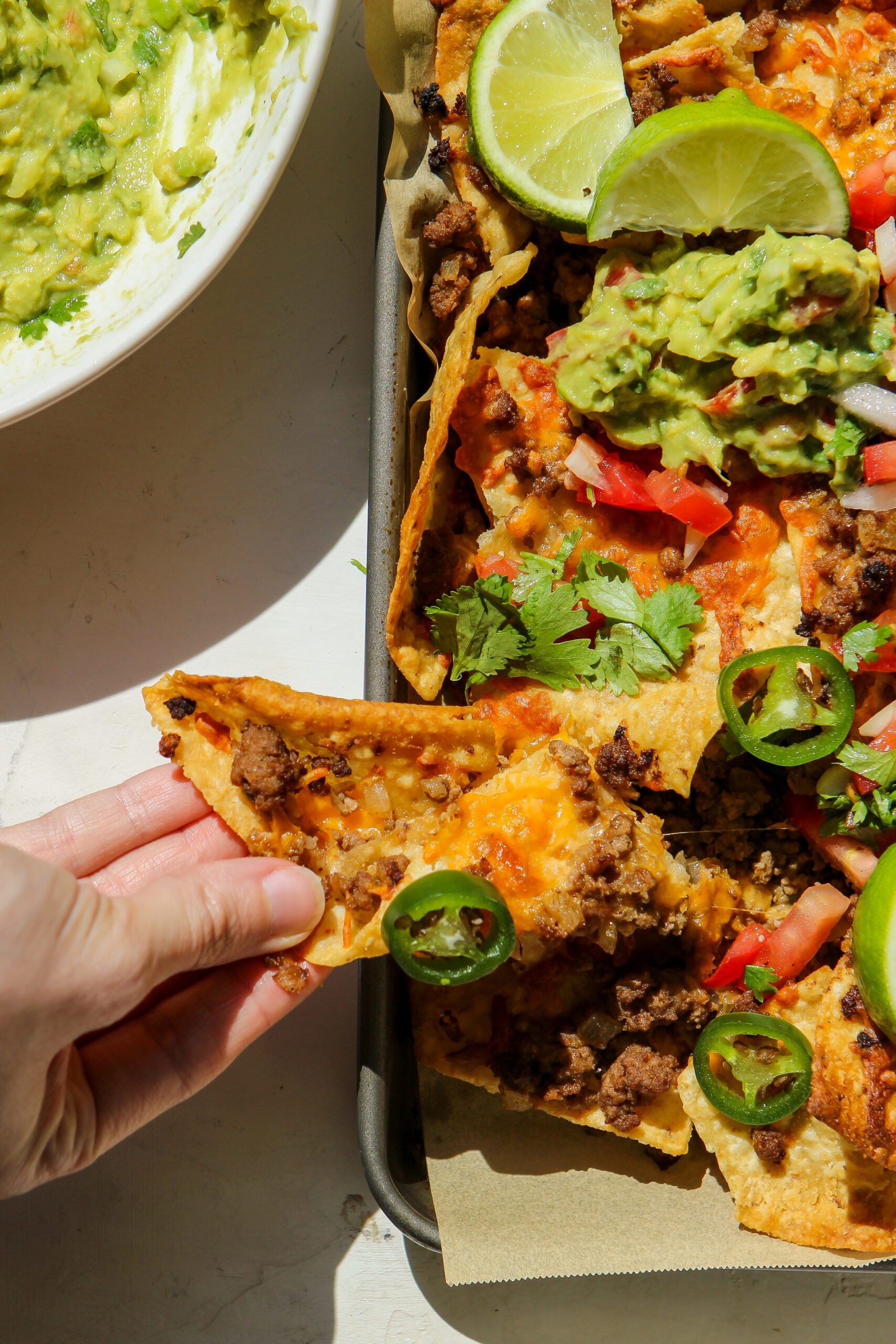 tex-mex sheet pan nachos