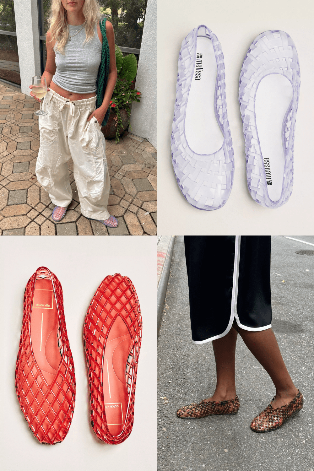 best jelly shoes, jelly flats for summer