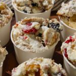 mixed berry banana pudding