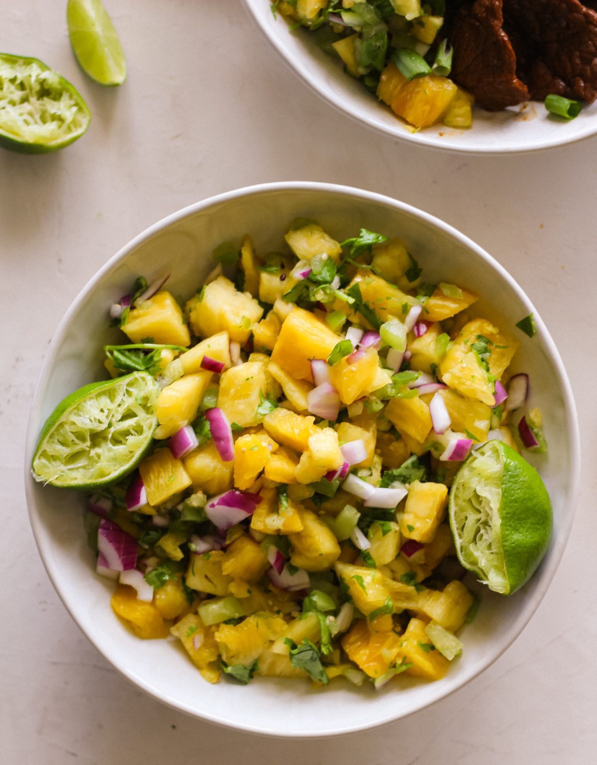 Tropical Pineapple Beef and Rice Bowl