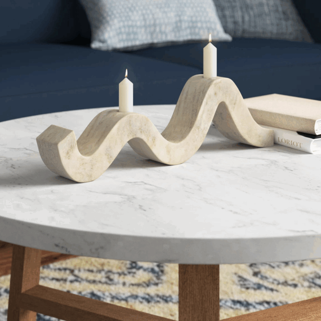 coastal coffee table decor
