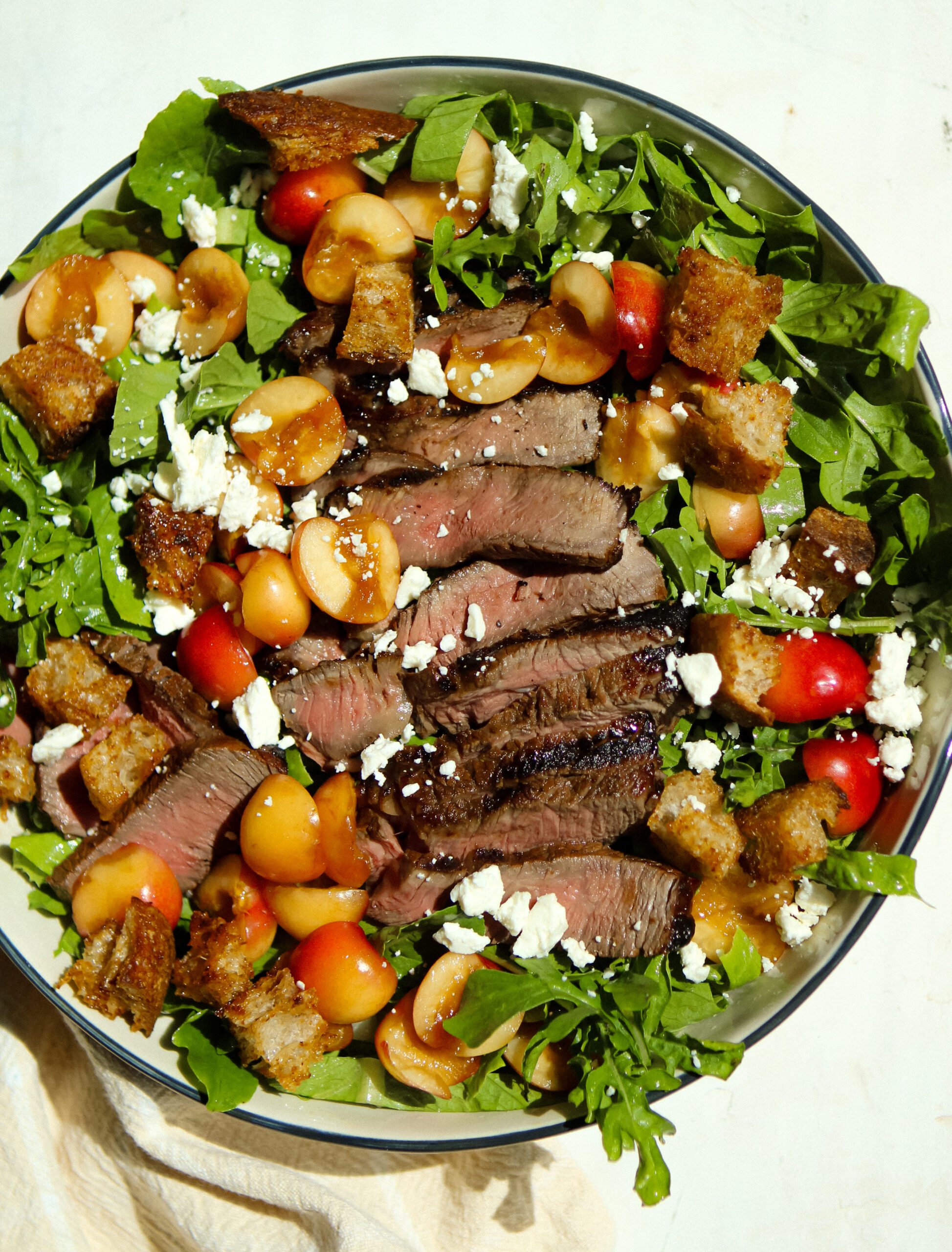 cherry steak salad