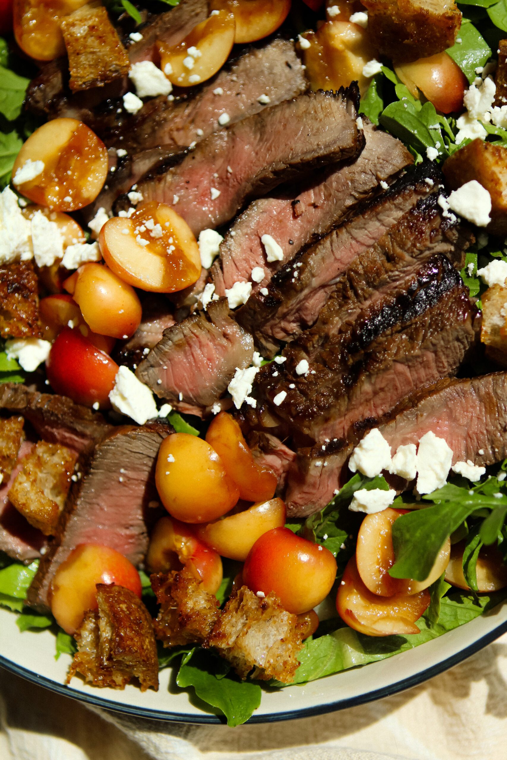 cherry steak salad