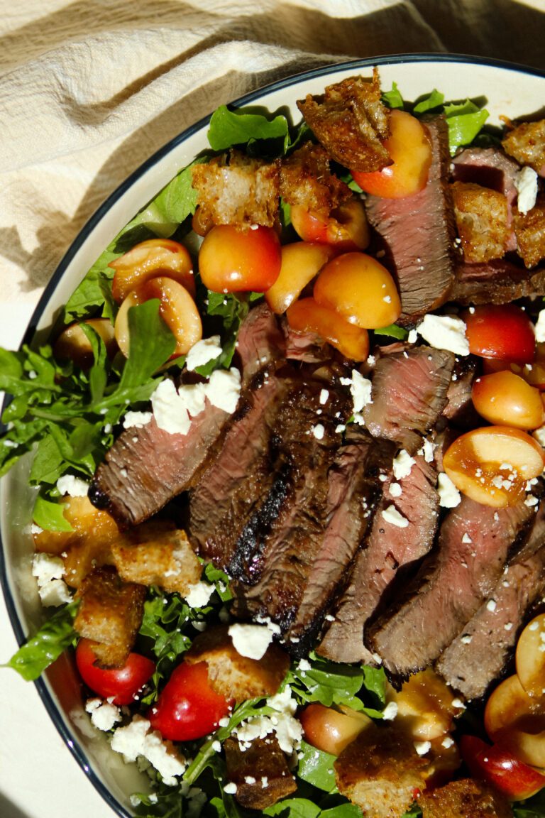cherry steak salad