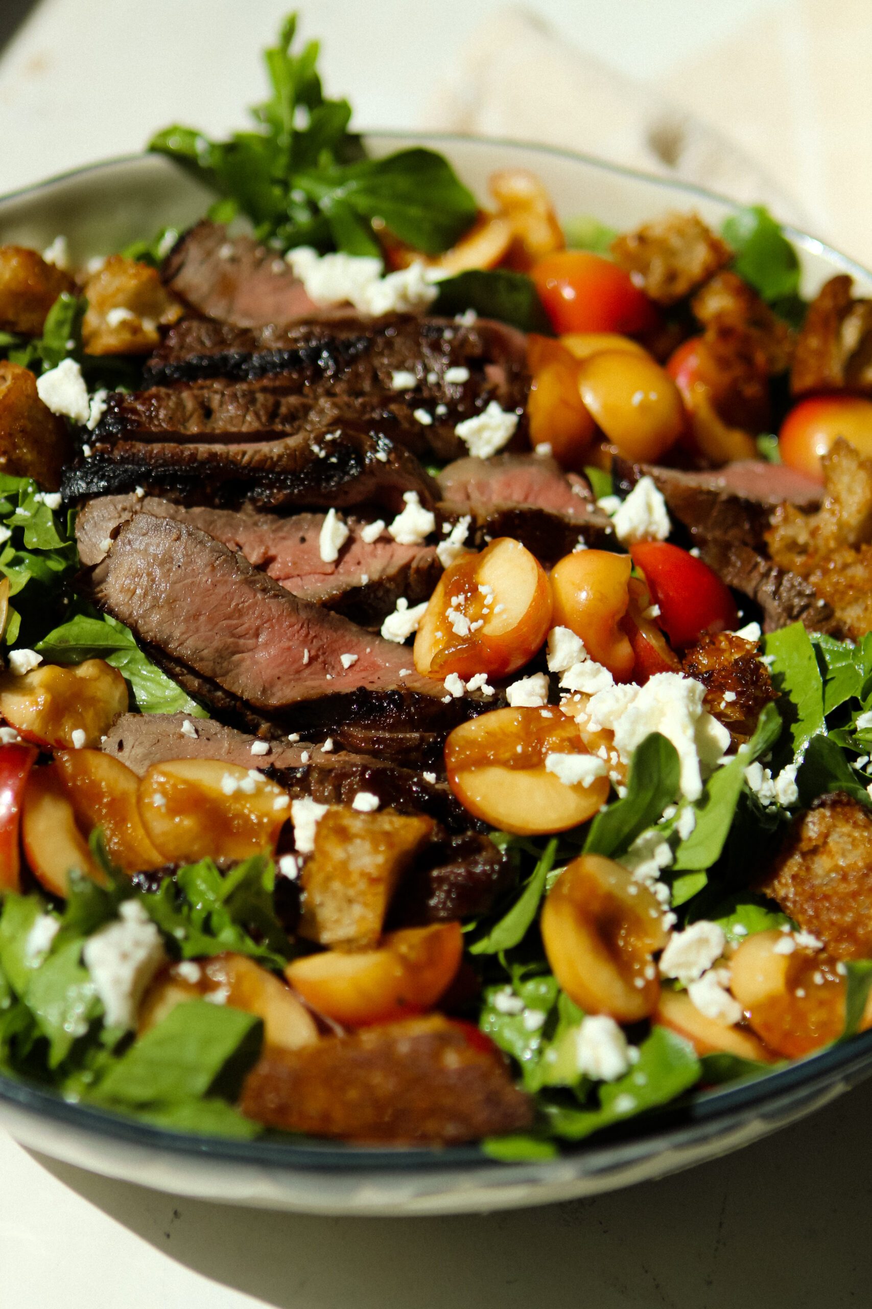 cherry steak salad