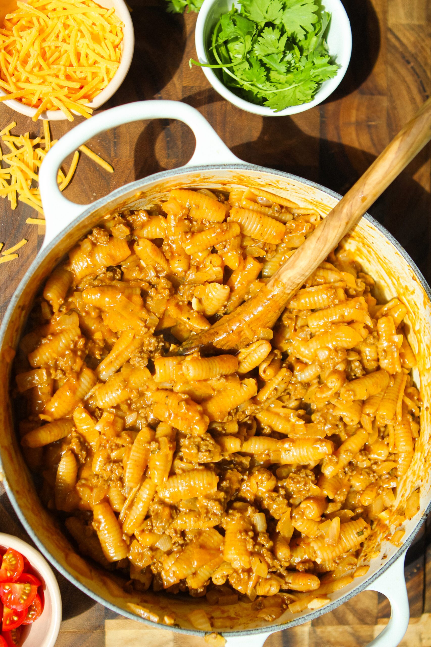 tex-mex enchilada pasta