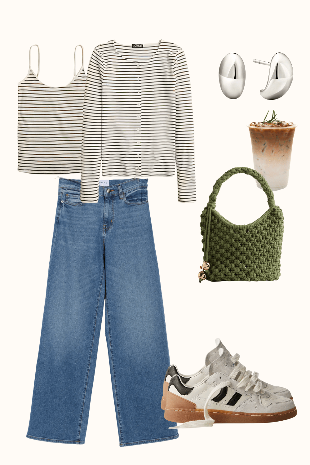 comfy coffee date outfits