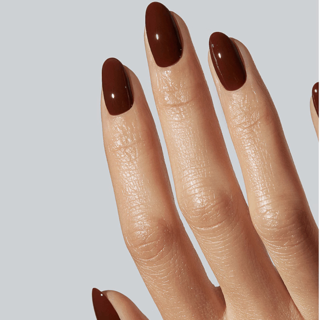 brown nail ideas for fall
