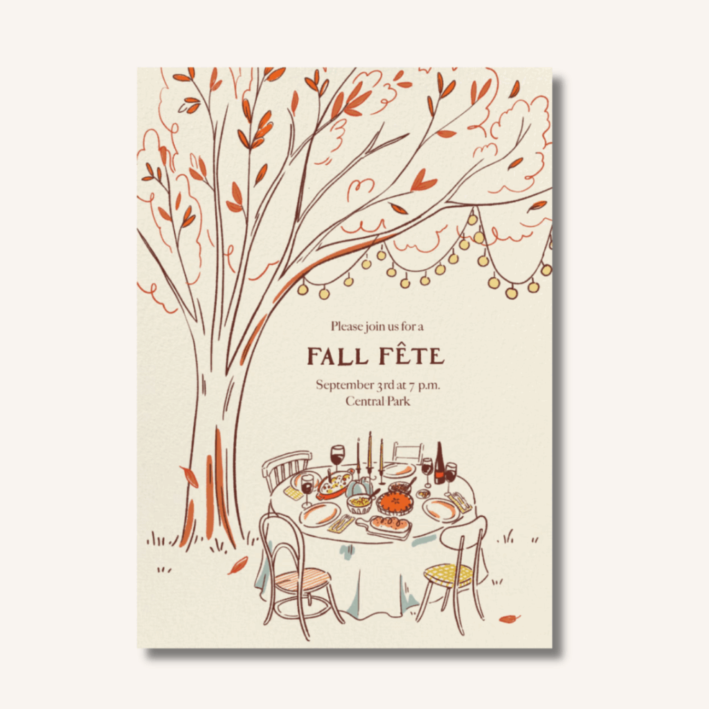 fall bake-off party
